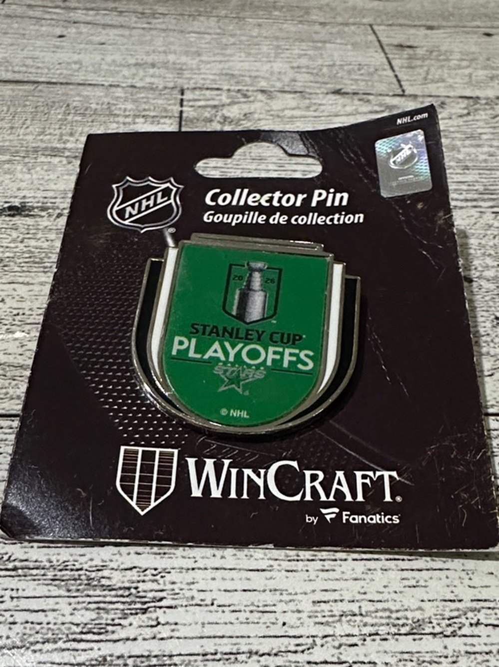 Dallas Stars Wincraft Green Stanley Cup Playoffs Collector Pin